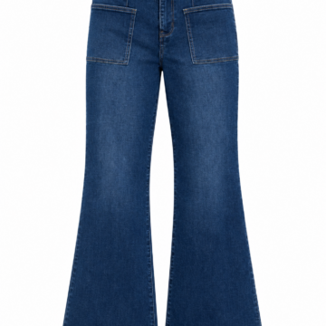 Mid Blue Regular Fit Straight Leg Jeans