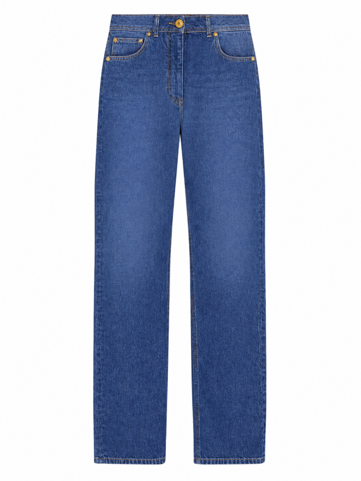 Classic Blue Straight Leg Jeans