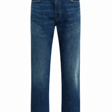 Slim Fit Destroyed Denim Jeans in Blue