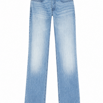 Classic Straight Leg Jeans in Light Blue